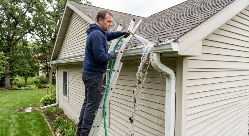 Downspout Snaking in Morris County, NJ
